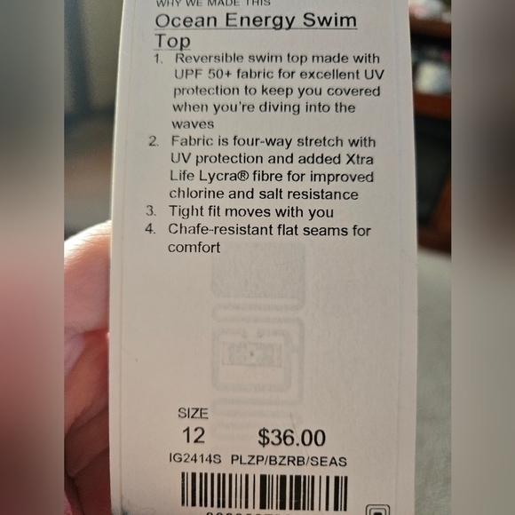 ivivva by lululemon girls swim top size 12 - Picture 4 of 4